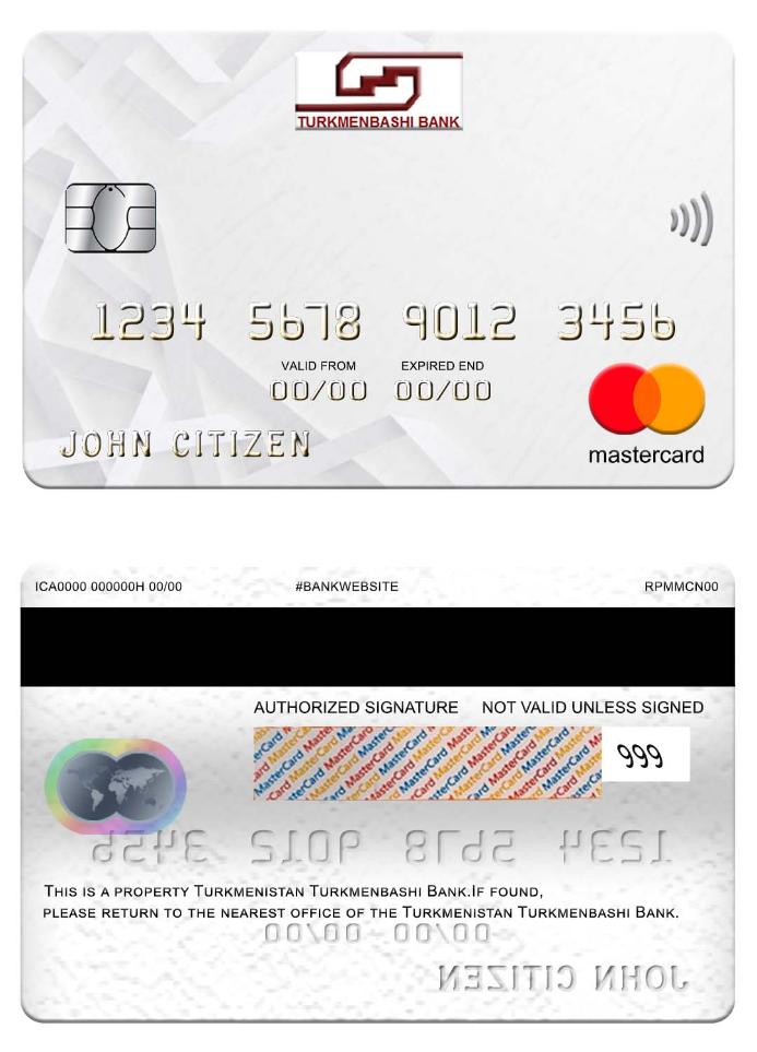 Turkmenistan Turkmenbashi Bank mastercard